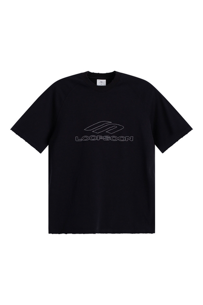 Distressed Embroidered T-Shirt