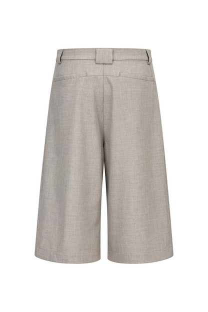 Linen Pleated Cropped Pants