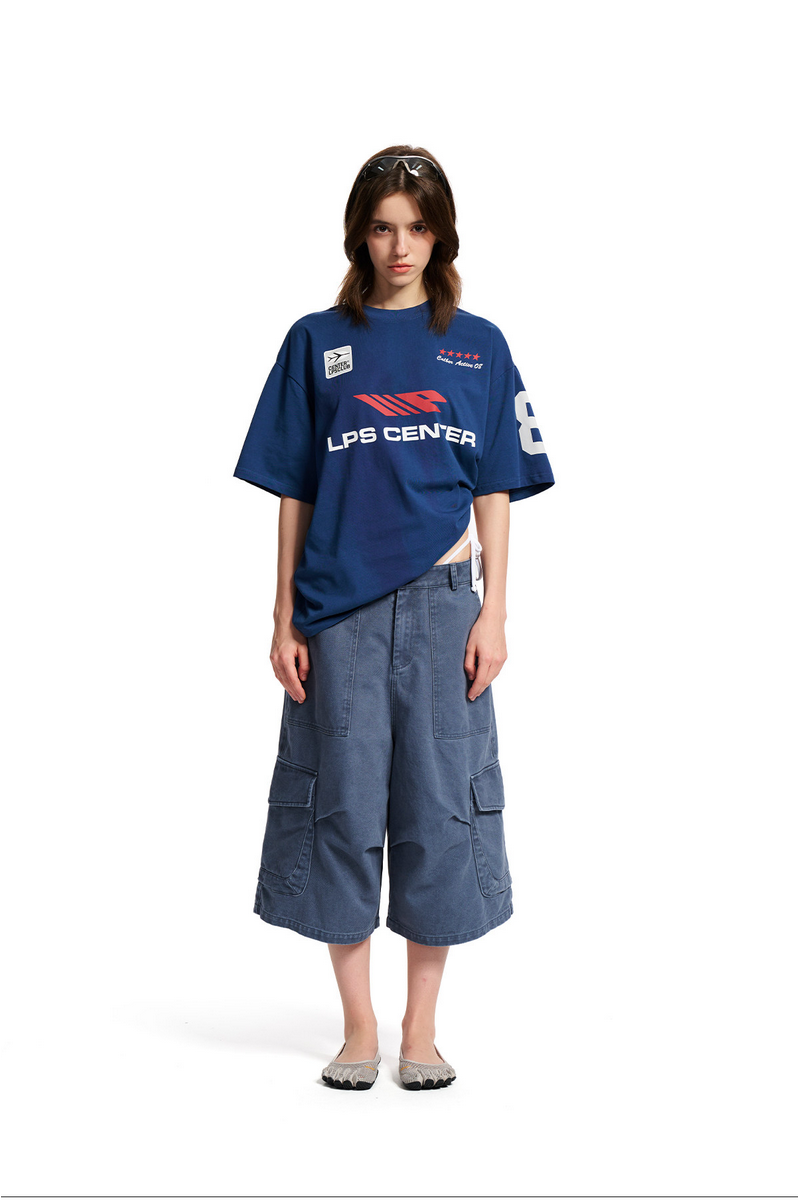 Racing Contrast Graphic Tee