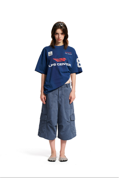 Racing Contrast Graphic Tee