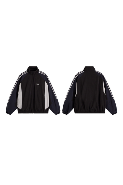 Striped Coach Jacket Set