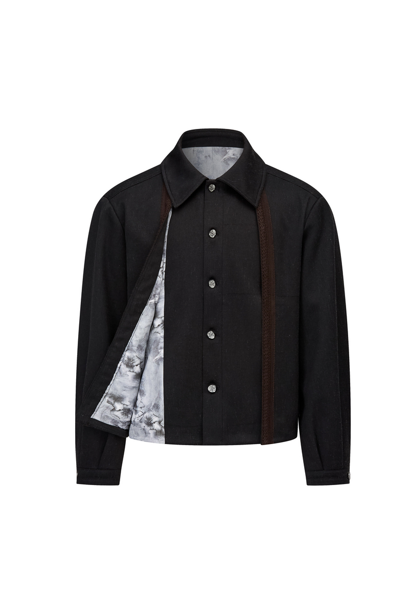 Floral Linen Blend Jacket