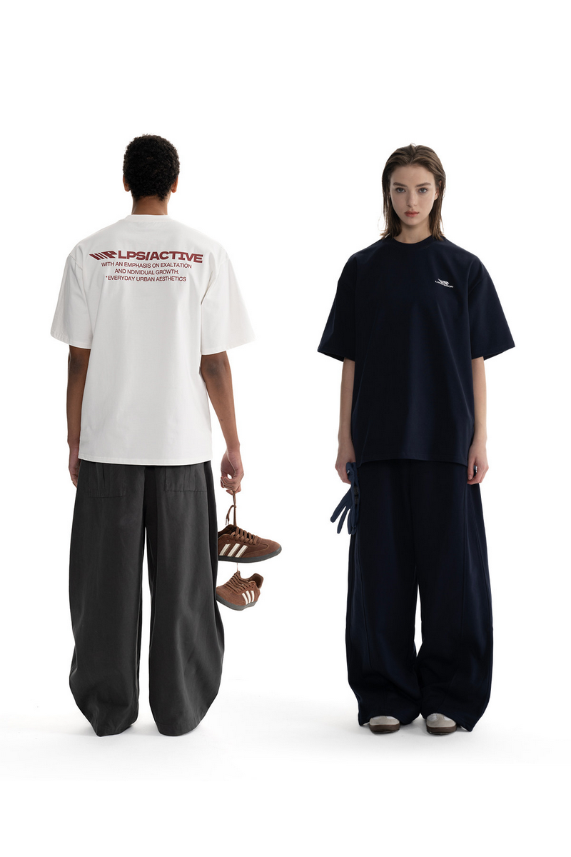 Heavyweight Letter Print T-Shirt