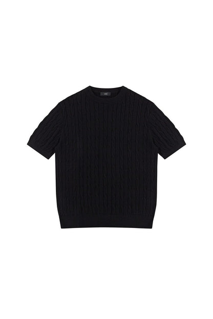 Cable Knit T-Shirt
