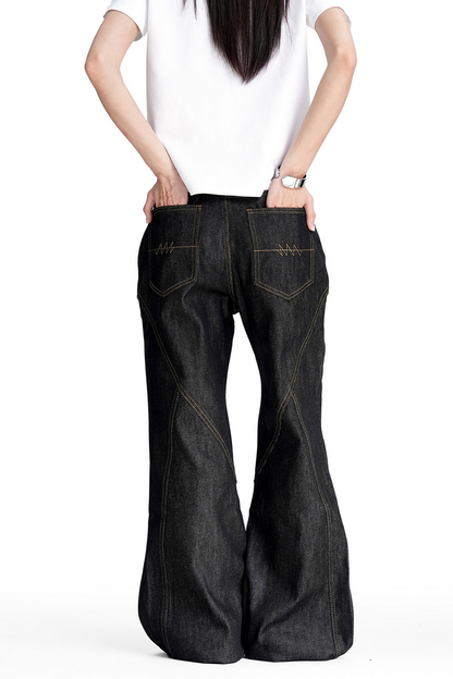 Deconstructed Raw Denim Jeans