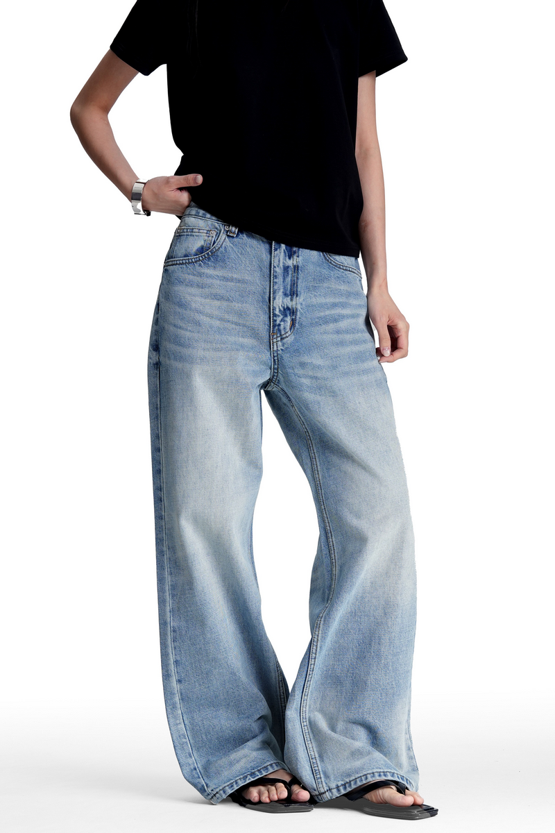 Vintage Whisker Wash Bootcut Jeans