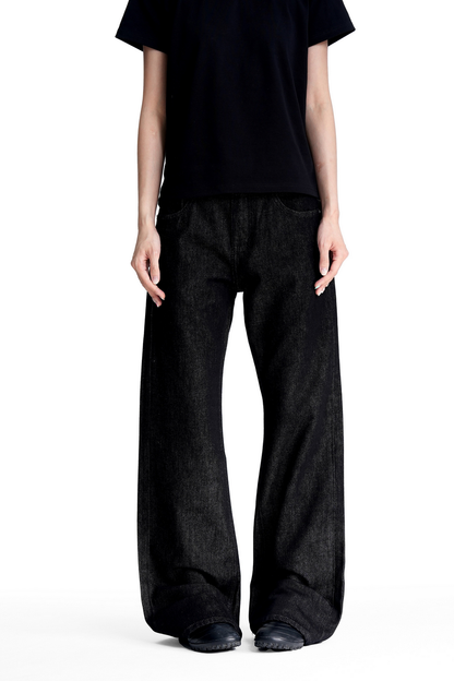 Raw Bootcut Straight Leg Jeans
