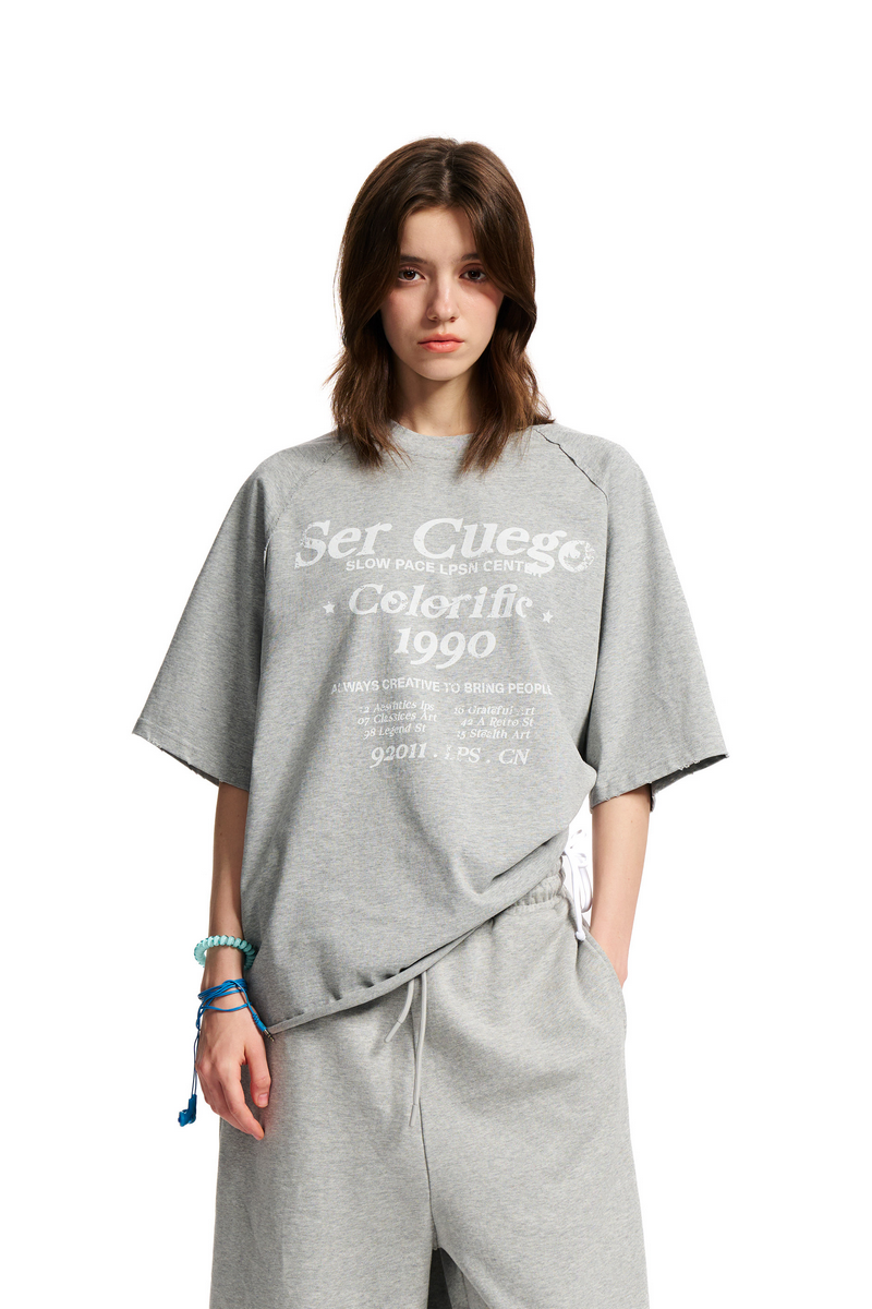 Frayed Letter Graphic Tee
