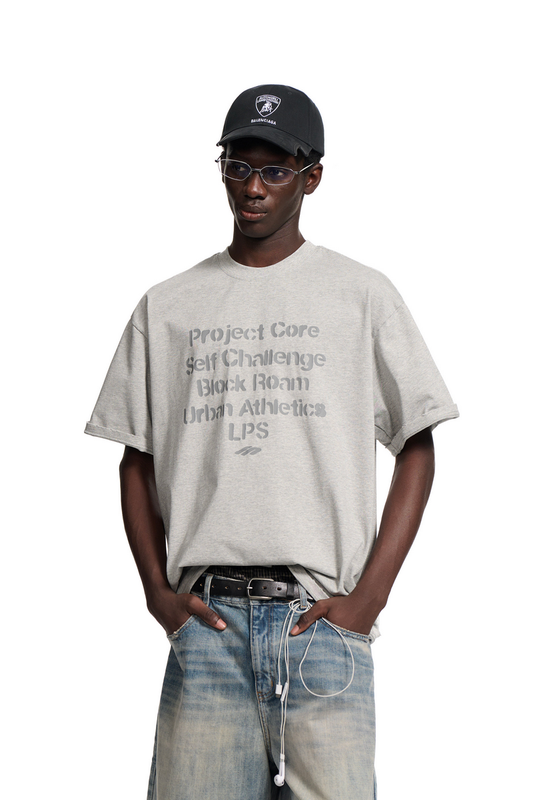 Heavyweight Letter T-Shirt — Loopsoon