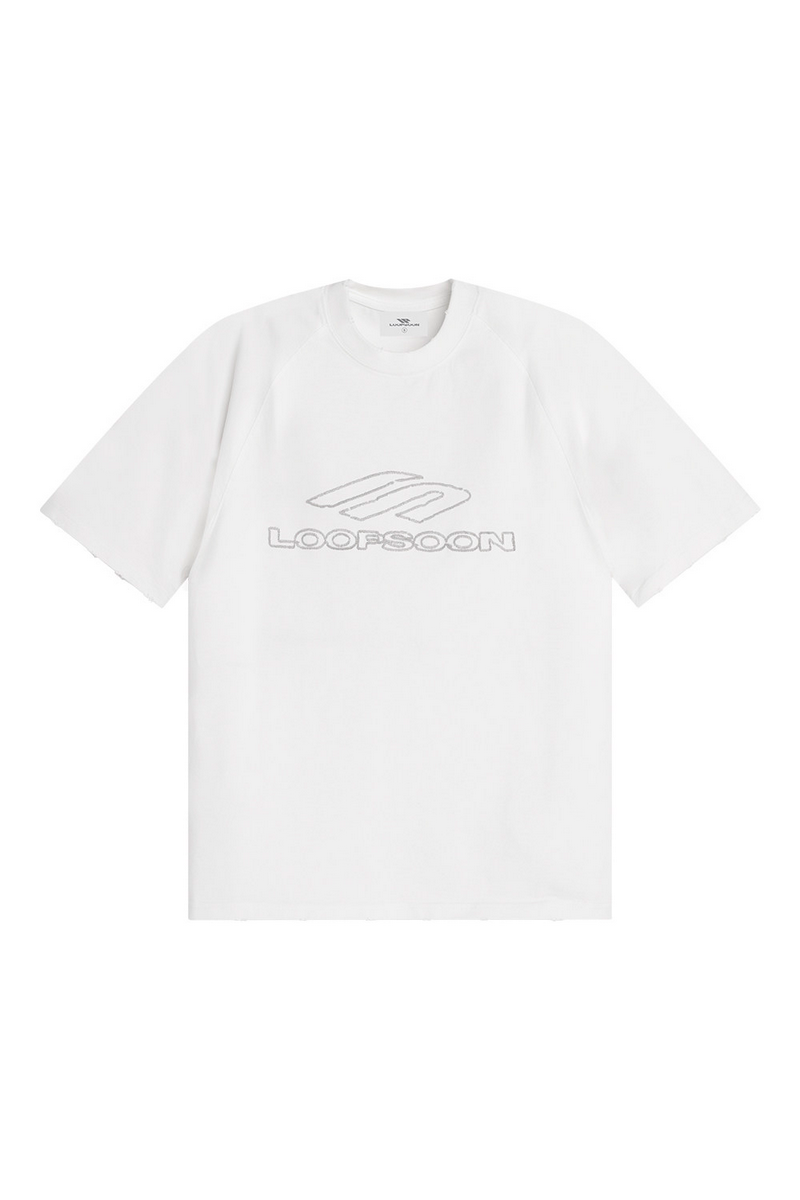 Distressed Embroidered T-Shirt