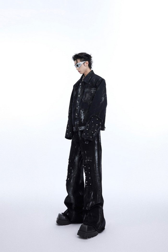 Metal Rived Destroyed Jeans — Argue Culture
