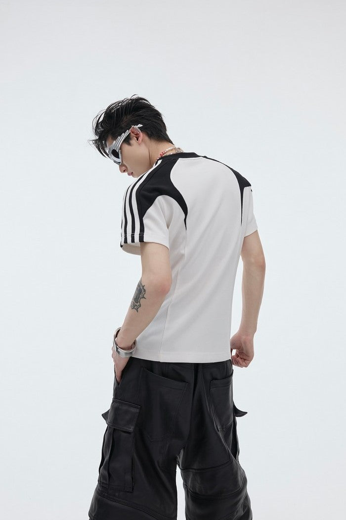 Contrast Color Cropped Tee — Argue Culture — view 2