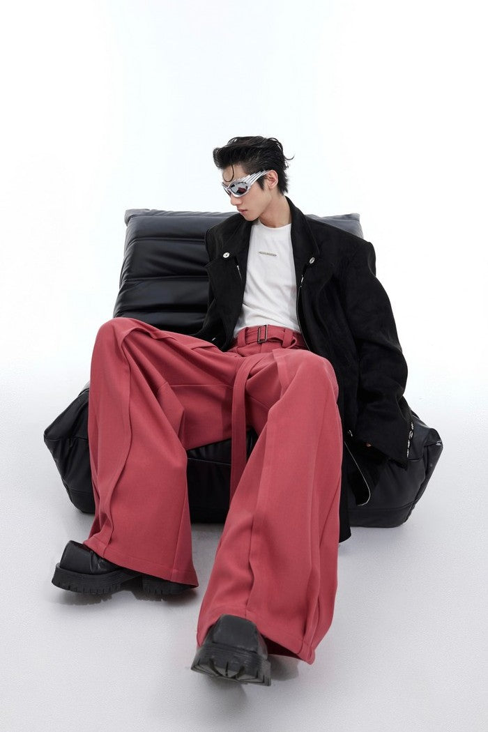 Drape Wide Leg Formal Trousers — Argue Culture — view 2