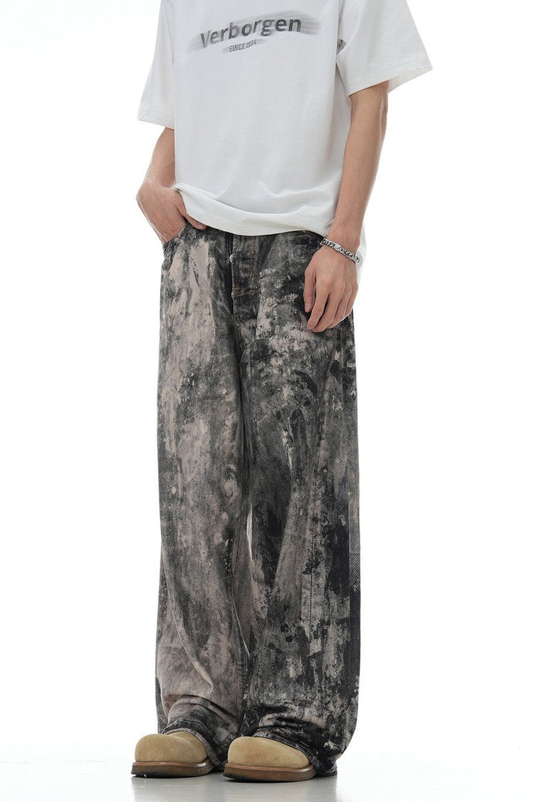 Low Waist Camo Jeans — Trenqor Basics — view 5