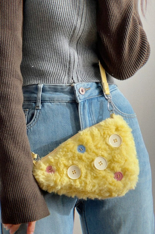 Cheese Peluche Mini Bag