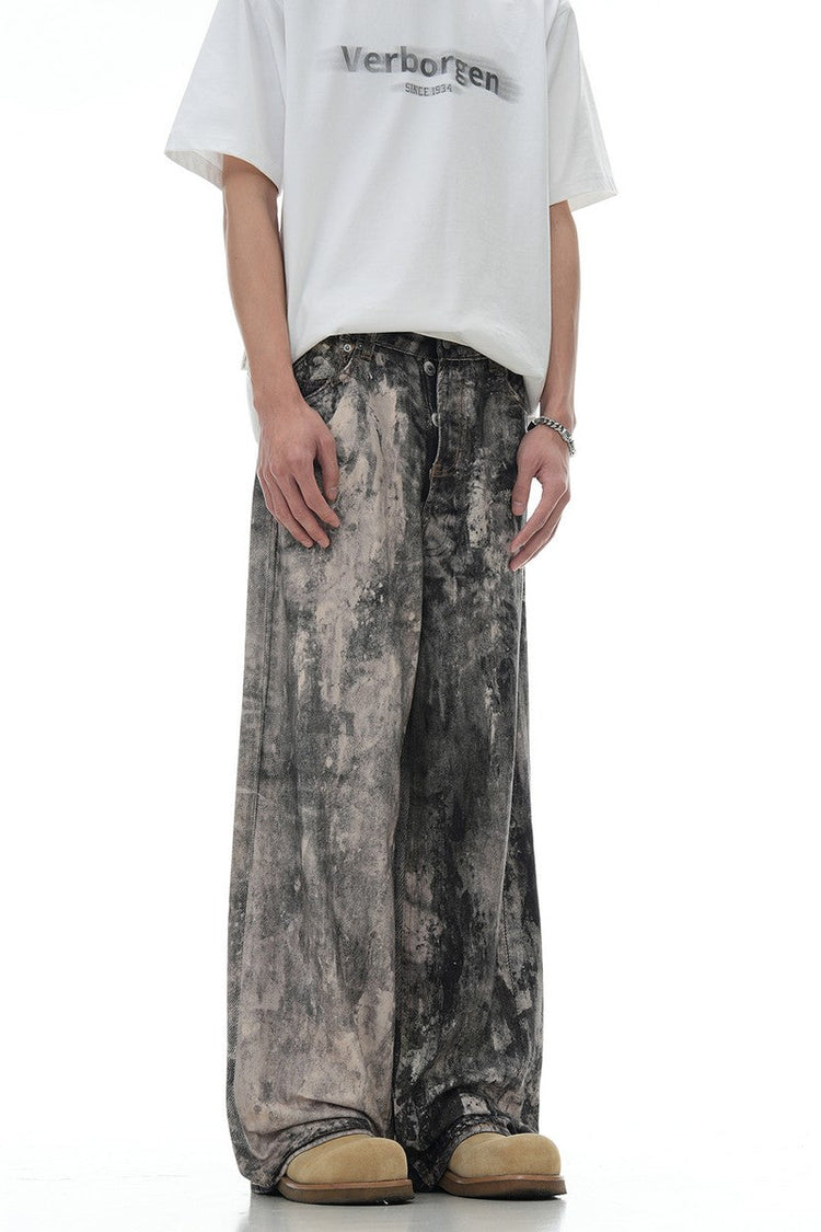 Low Waist Camo Jeans — Trenqor Basics — view 2