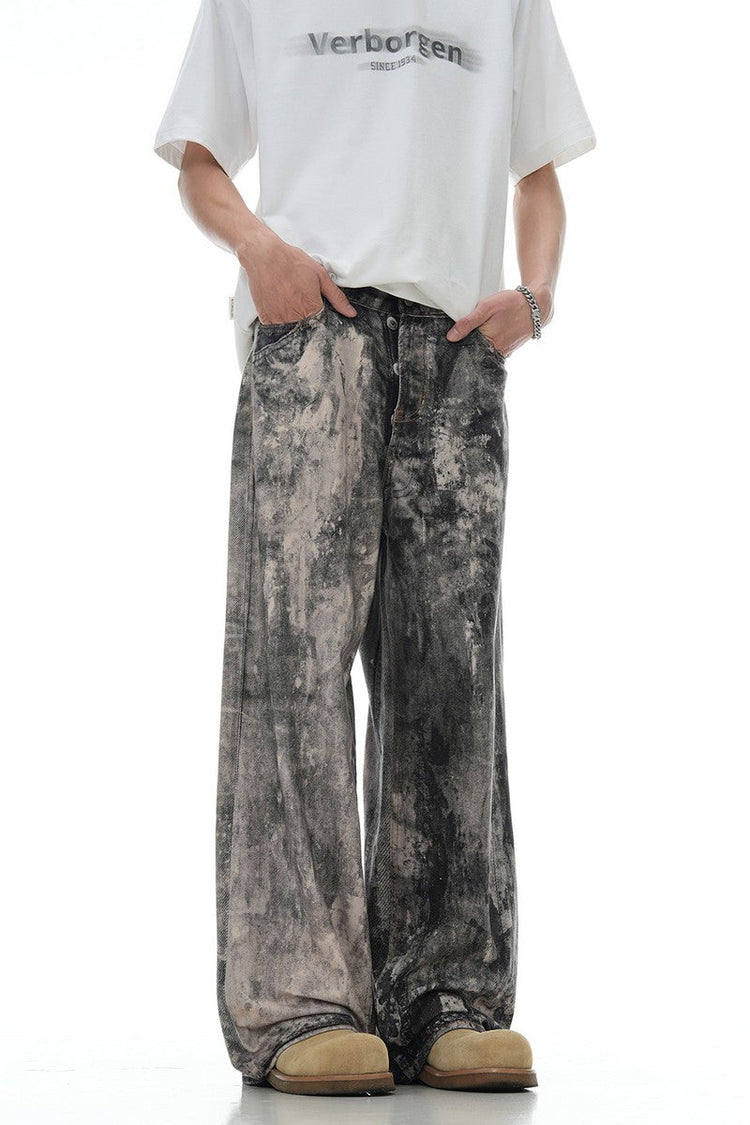 Low Waist Camo Jeans — Trenqor Basics — view 3