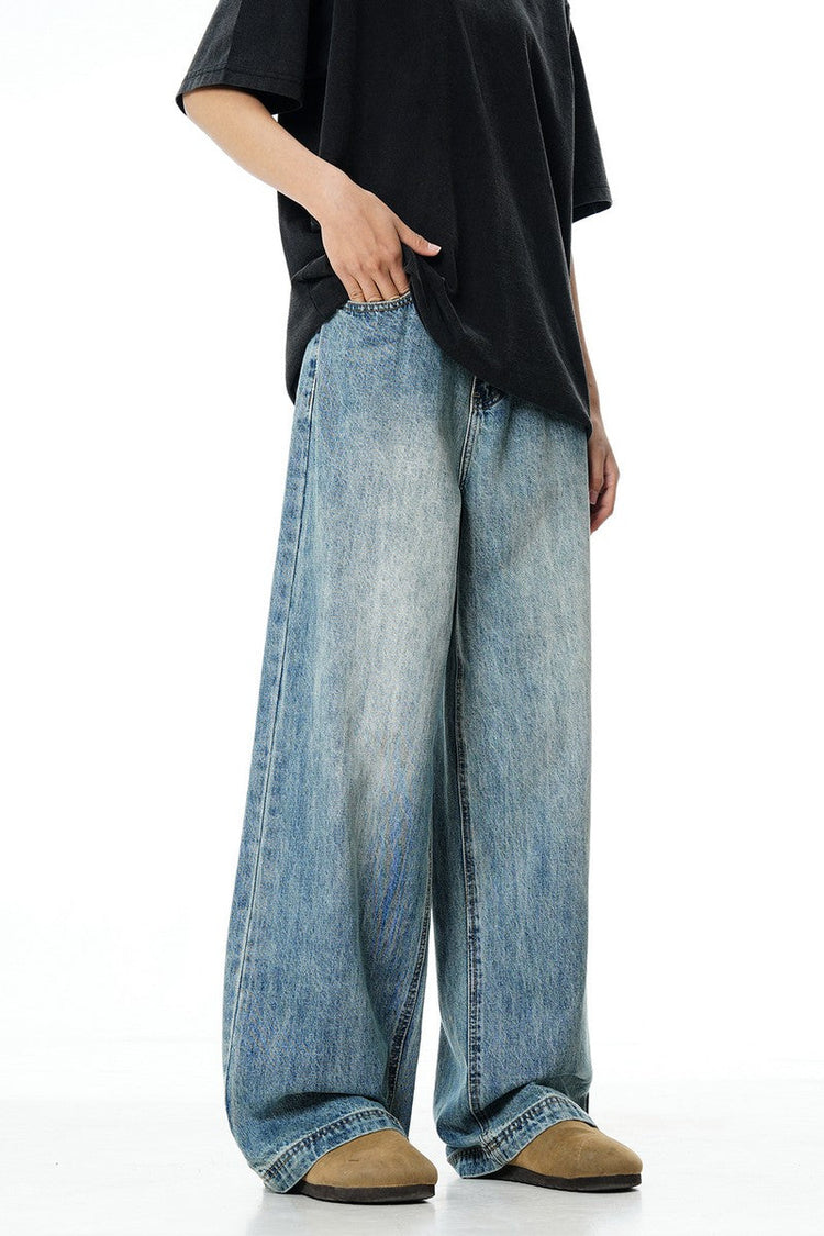 Vintage High Street Straight Jeans — Trenqor Basics — view 2