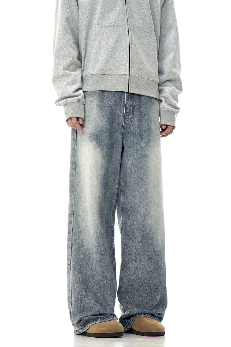 Retro Washed Oversized Jeans — Trenqor Basics — view 2