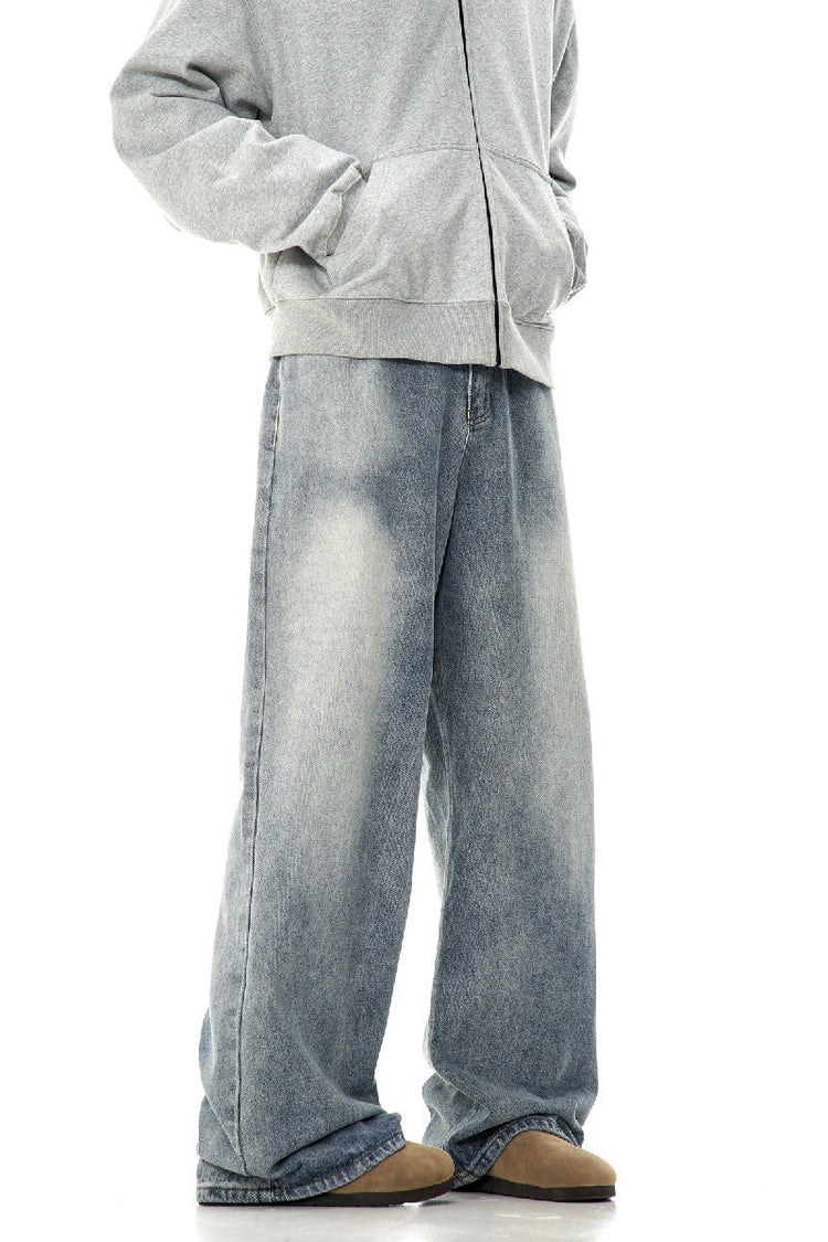Retro Washed Oversized Jeans — Trenqor Basics — view 3