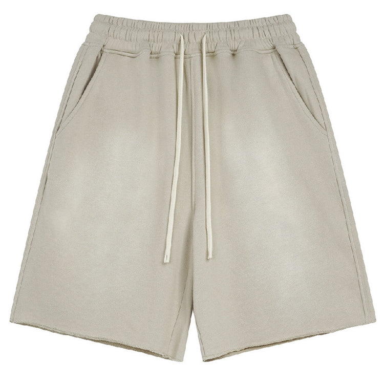 Spray Dye Cut Shorts — Trenqor Basics — view 4