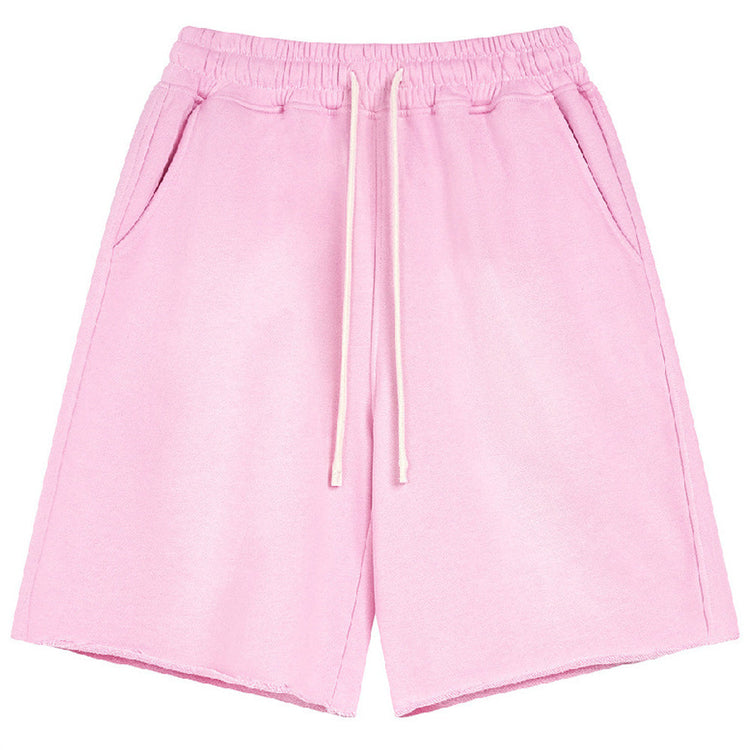 Spray Dye Cut Shorts — Trenqor Basics — view 16