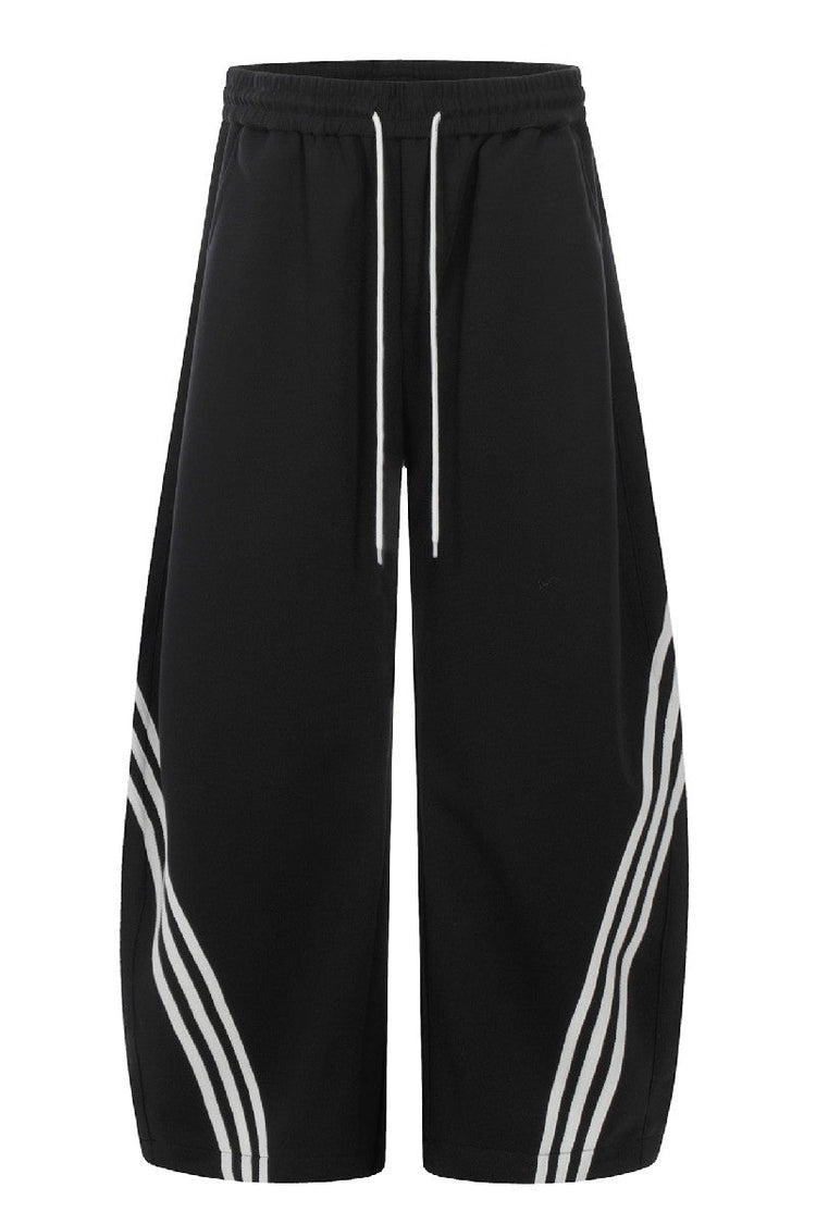 Striped Streetwear Sweatpants — Trenqor Basics — view 5