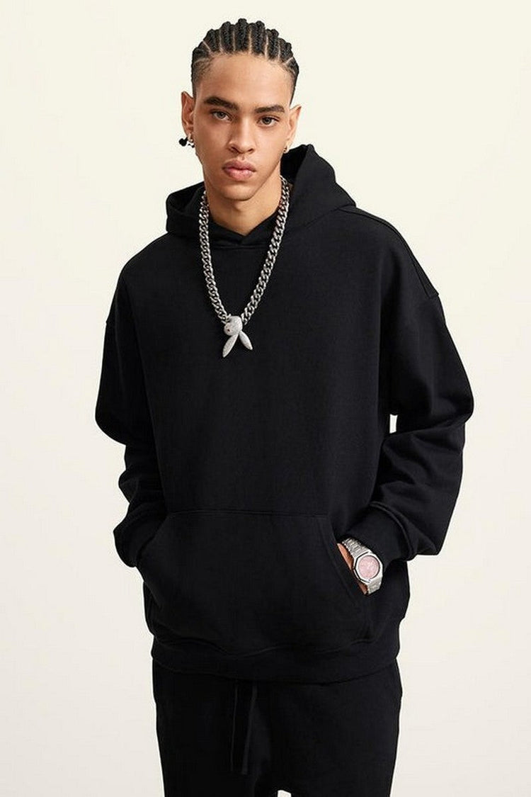 445G Solid Basic Hoodie — Bethrived — view 10