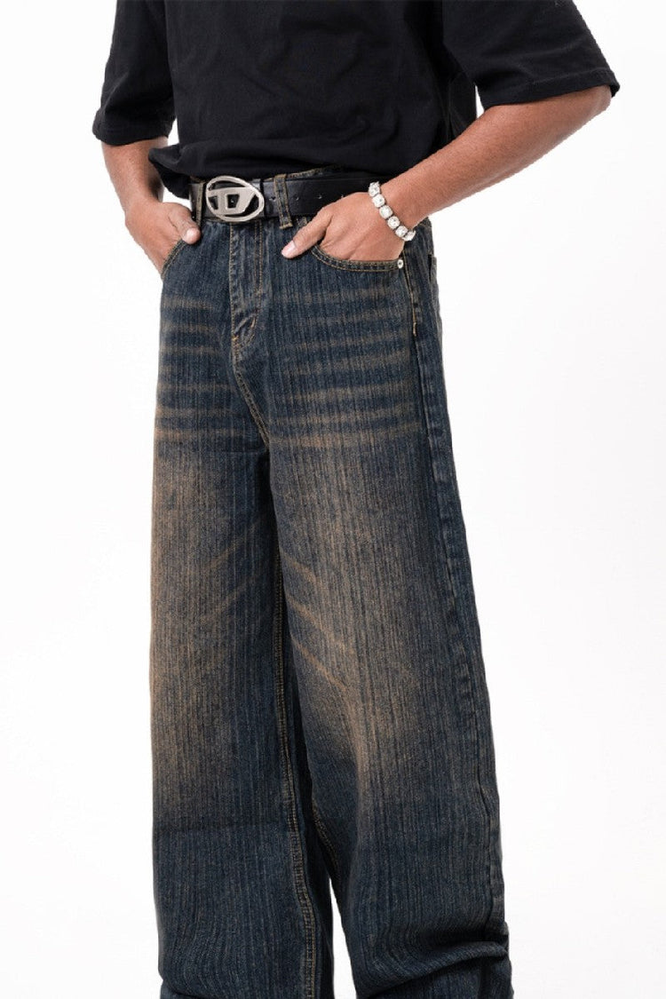 Oversized Washed Retro Jeans — Trenqor Basics — view 2
