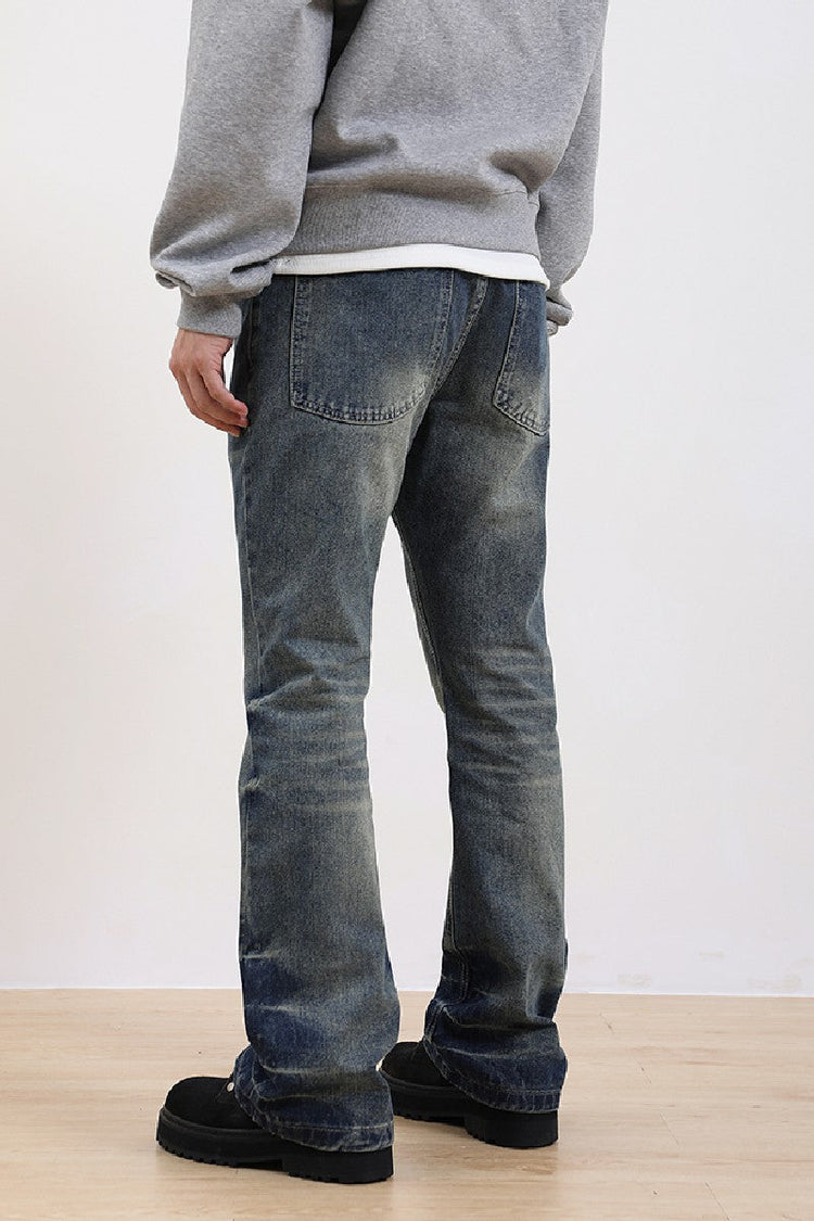 Washed Flared Jeans — Trenqor Basics — view 2