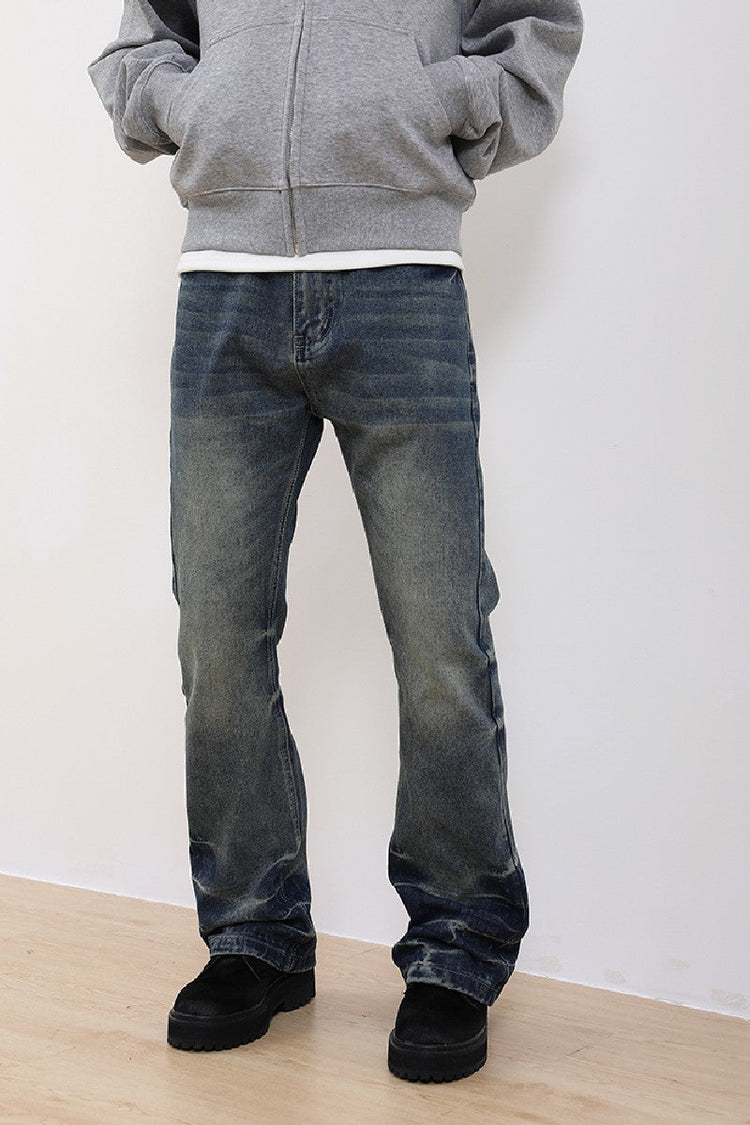 Washed Flared Jeans — Trenqor Basics — view 3