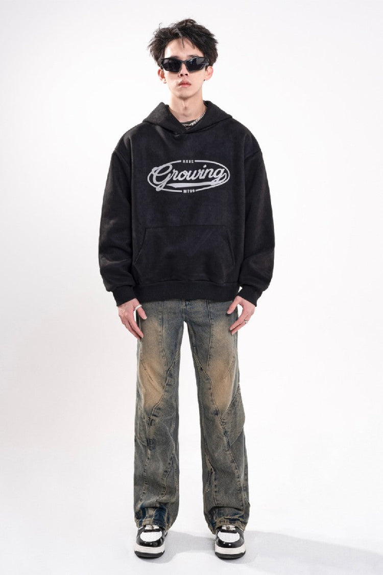 Heavy Wash Loose Jeans — Trenqor Basics — view 4