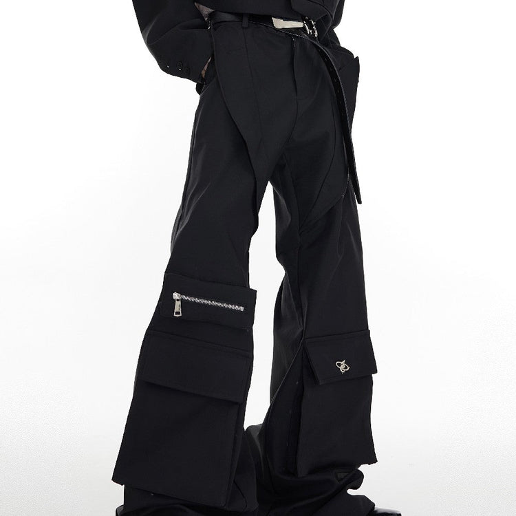 Flared Multi Pocket Trousers — Argue Culture — view 6