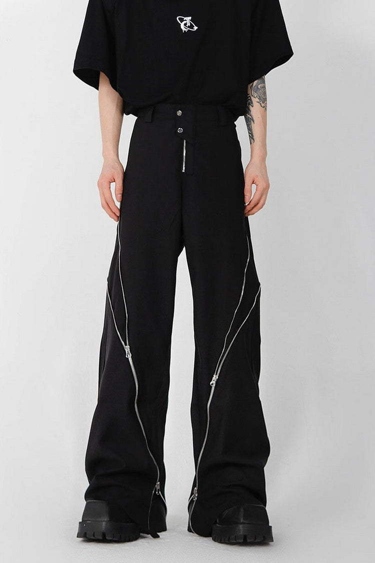 Zipper Slit Trousers — Argue Culture — view 4