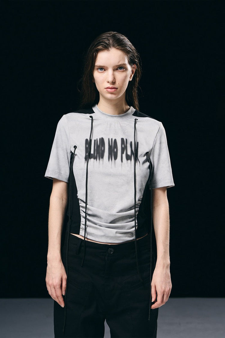 Stitched Logo Tee — Blind/No Plan