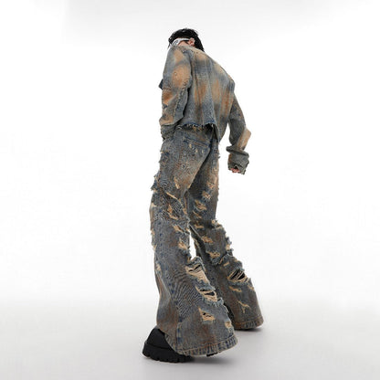 Destroyed Old Washed Denim