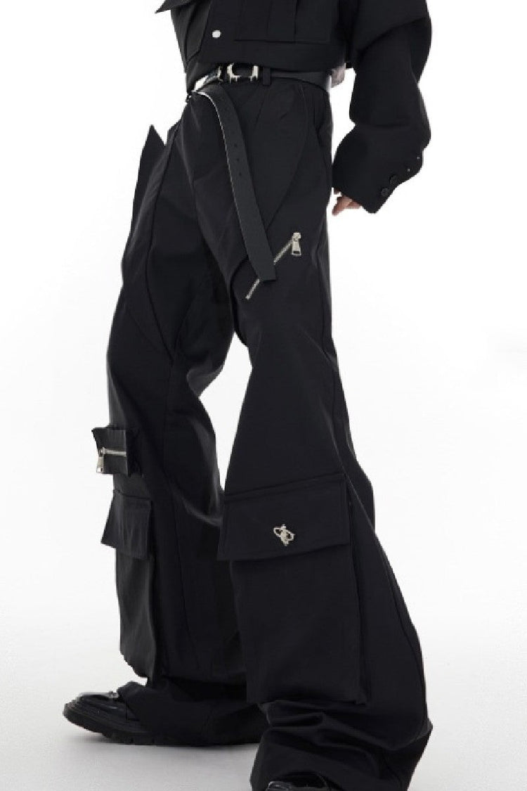 Flared Multi Pocket Trousers — Argue Culture