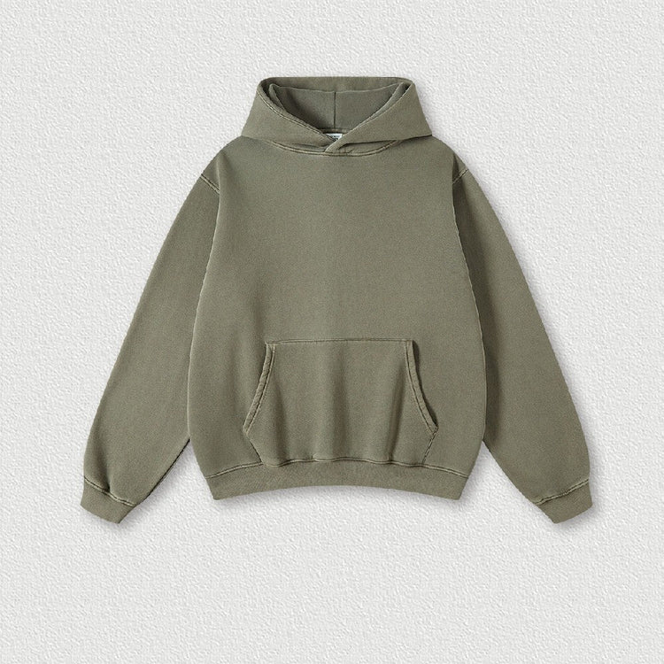 355G Washed Fleece Hoodie — Bethrived — view 13
