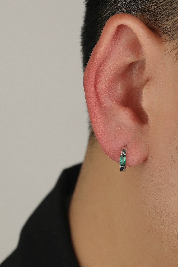 Sterling Silver Gemstone Earrings — Trenqor — view 2