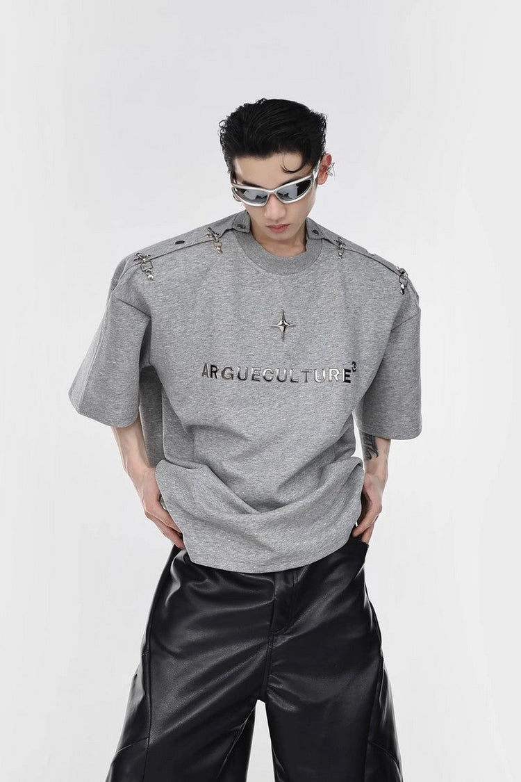 Metal Logo Tee — Argue Culture — view 7