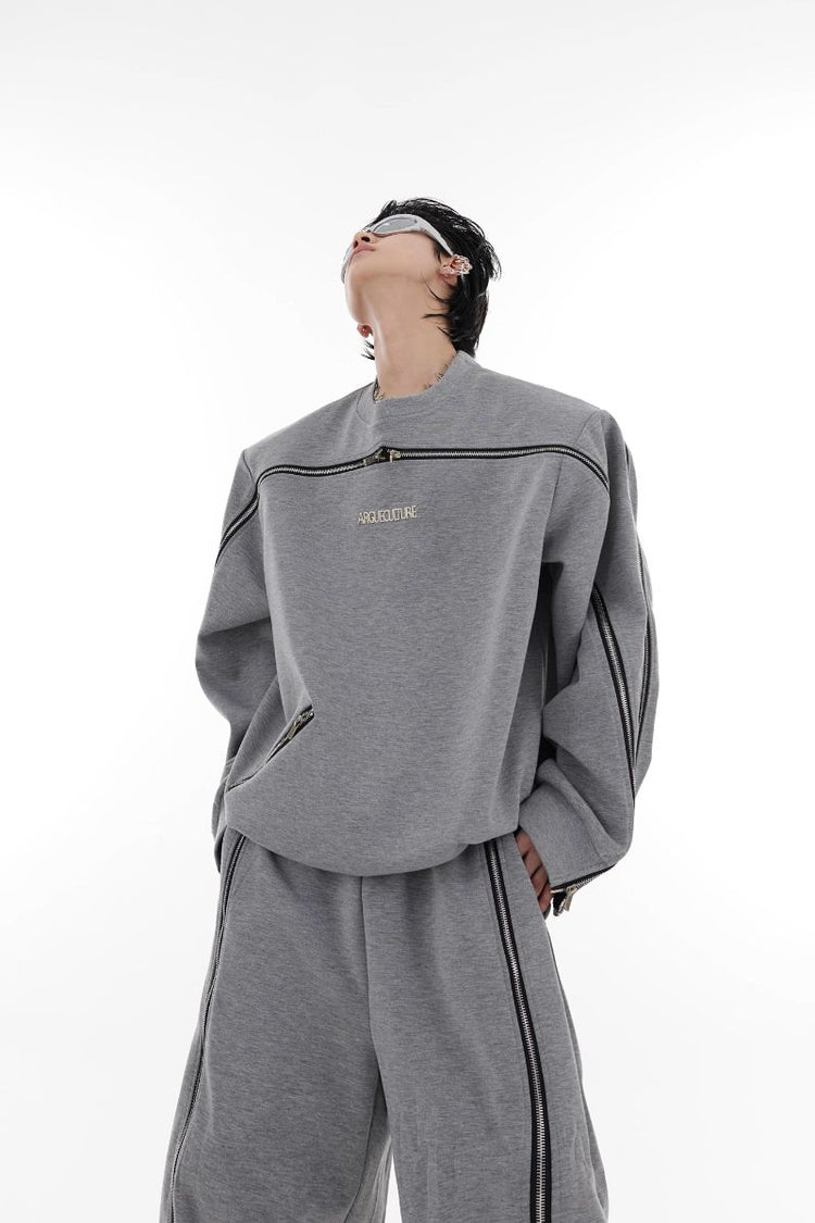 Shoulder Pads Logo Sweater — Argue Culture — view 4