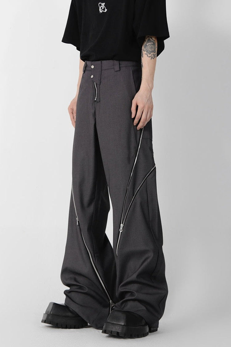 Zipper Slit Trousers — Argue Culture — view 2