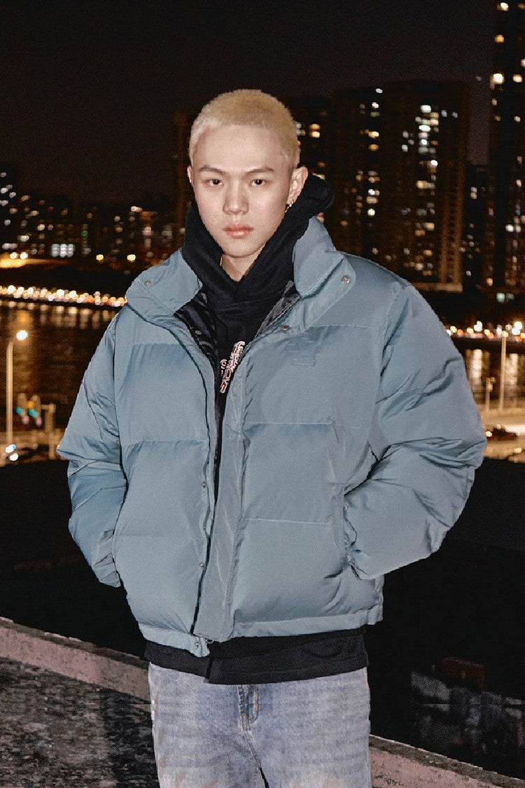 Embossed Logo Puffer Jacket — Remedy