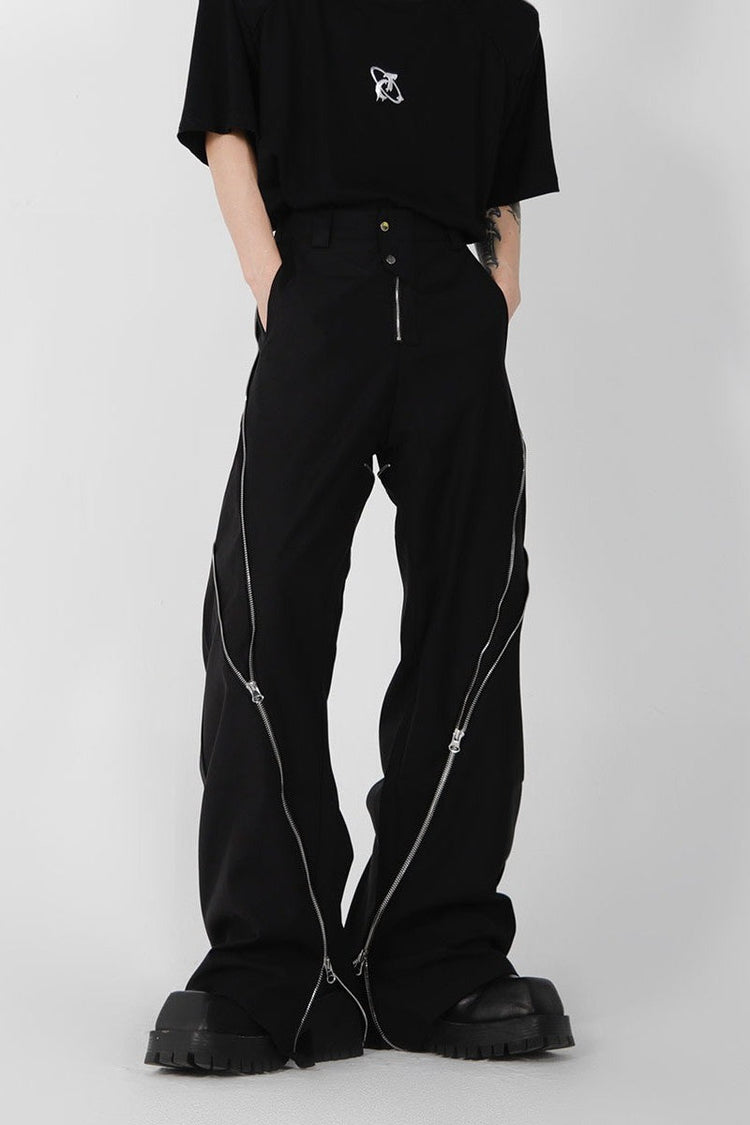 Zipper Slit Trousers — Argue Culture — view 5