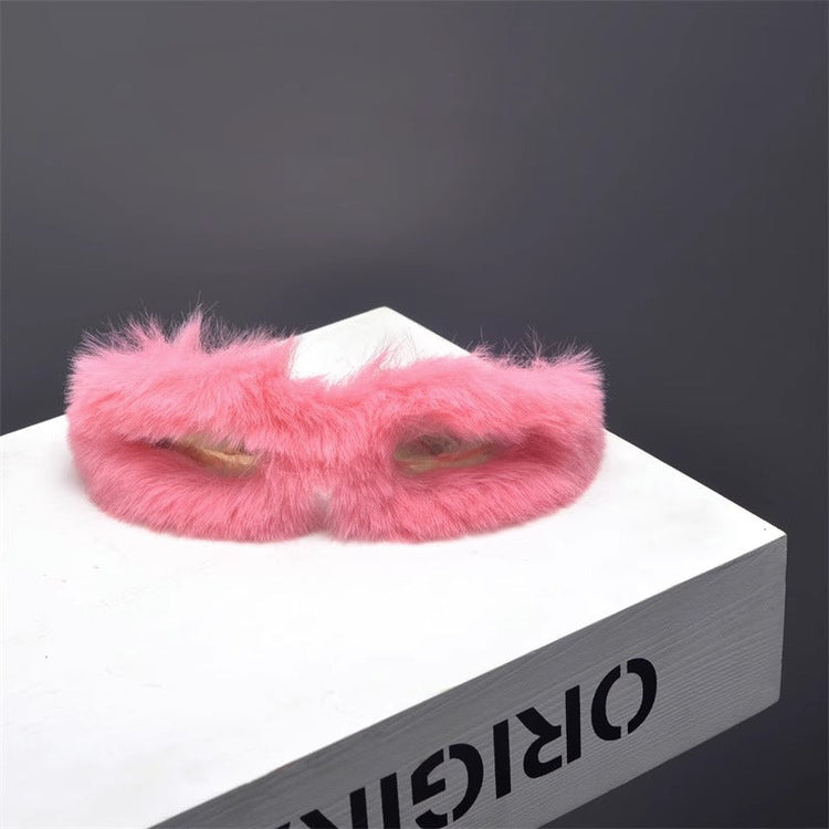 Furry Narrow Sunglasses — Trenqor Basics — view 3