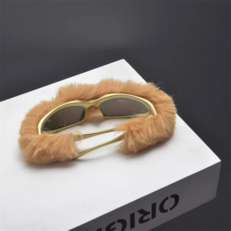 Furry Narrow Sunglasses — Trenqor Basics — view 8