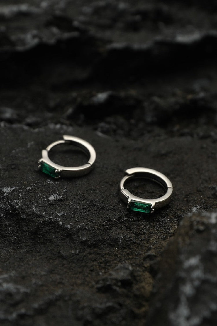 Sterling Silver Gemstone Earrings — Trenqor — view 4