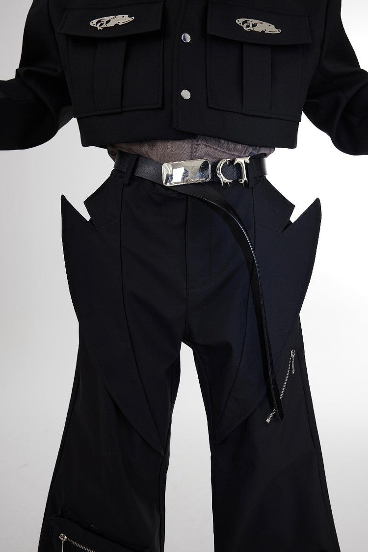 Flared Multi Pocket Trousers — Argue Culture — view 4