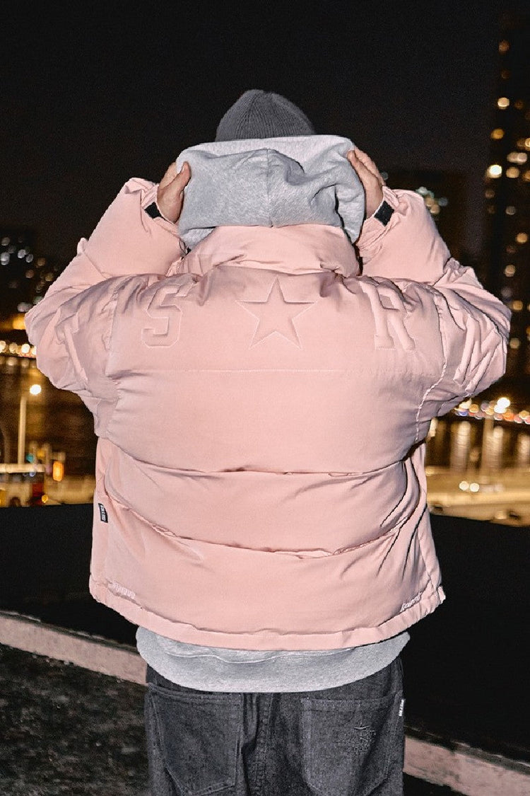 Embossed Logo Puffer Jacket — Remedy — view 3
