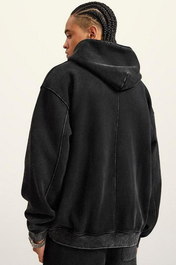 355G Washed Fleece Hoodie — Bethrived — view 2